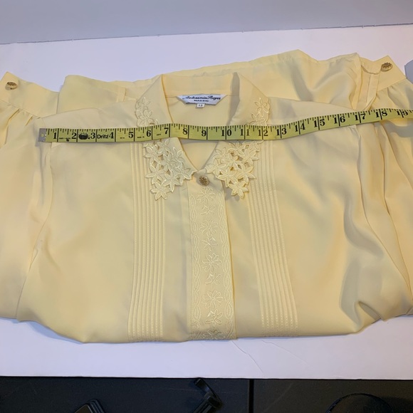 Gorgeous Vintage Tailored Yellow Button Sleeve large - Picture 11 of 14